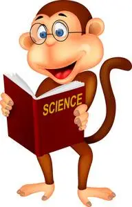 聪明的猴子卡通照片