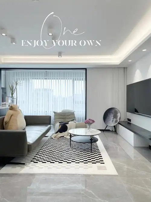 home现代简约客餐厅吊顶及无主灯分享71