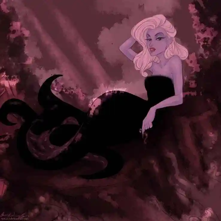 3,年轻迷人的乌苏拉,她的形象让你对设计反派的价值判断产生了怀疑.