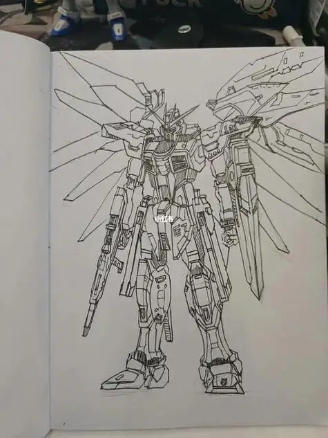 高达简笔画 高达简笔画简单帅气