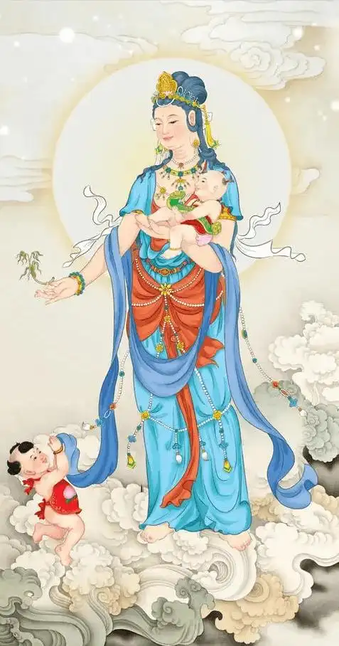 送子观音菩萨像