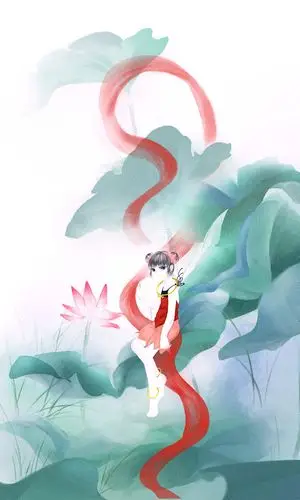 【古风插画】#哪吒# 作者:猫小叶