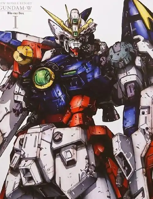 战损高达主题插画飞翼高达依旧帅气