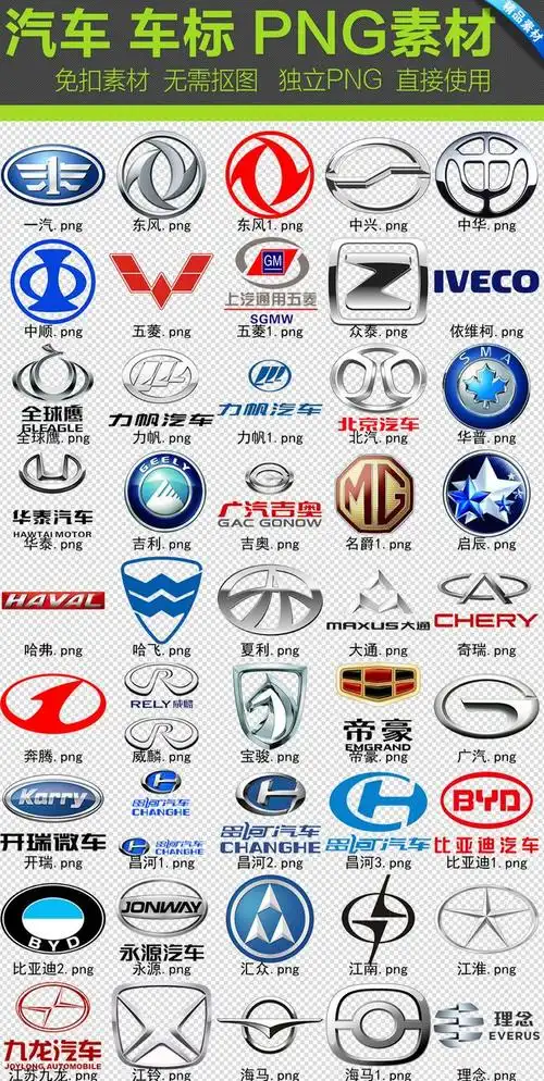 汽车车标png素材