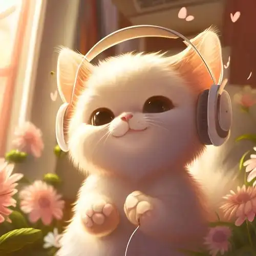 听着音乐的猫咪,太可爱了#兔年头像 #可爱猫咪 #抖音图文来 - 抖音