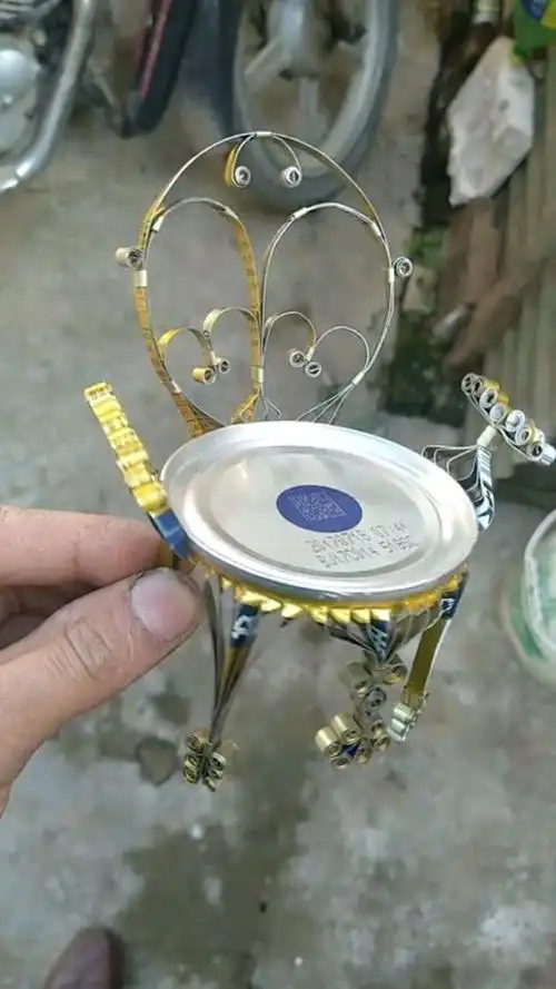 手工制作易拉罐作品,厉害了