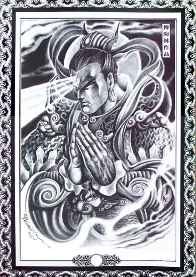 傅海林中国印纹身手稿图片(二)