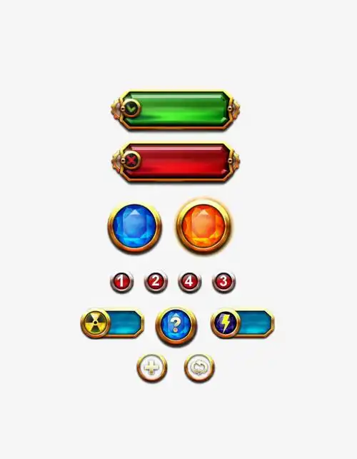 立体游戏按钮-快图网-免费png图片免抠png高清背景素材库kuaipng.com