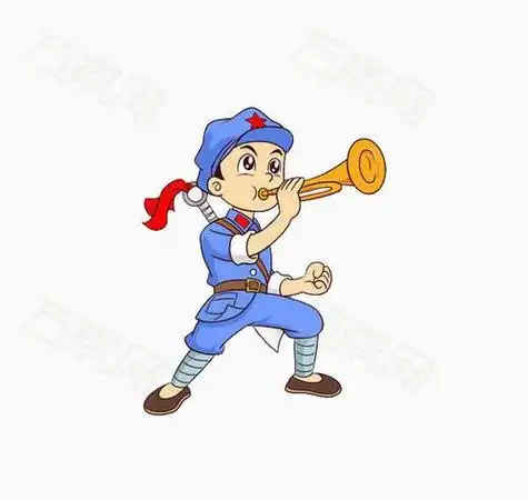 八路军 第8页简笔画小军人拿着小红旗最简单小八路军简笔画