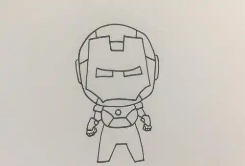 战甲钢铁侠简笔画怎么画全身钢铁侠简笔画绘画方法