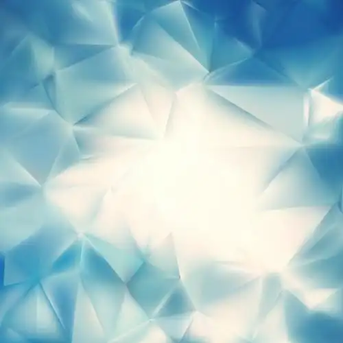 蓝色扁平几何海报背景矢量素材