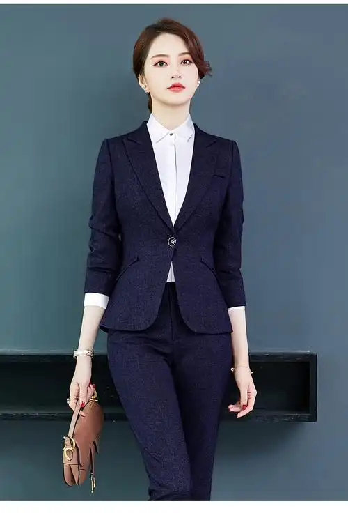 品牌女装职业套装女气质时尚正装工装珠宝店工作服女士西服西装套装女