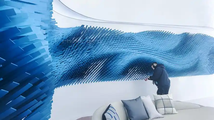 浪花视觉艺术墙面 - 四川犀牛鸟装饰设计有限公司