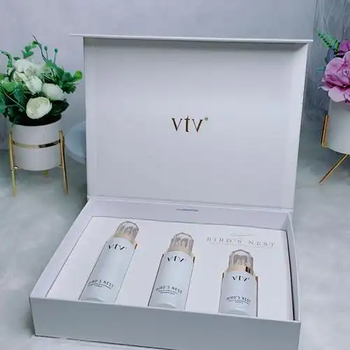 正品薇缇薇vtv燕窝桃胶弹润臻颜套盒补水保湿提亮肤色改善暗沉