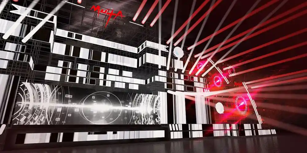 电音节|空间|舞台美术|上三又下一木_原创作品-站酷zcool