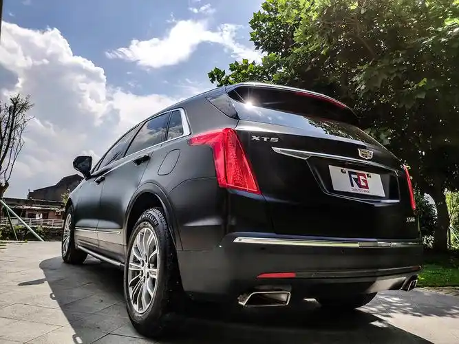 凯迪拉克xt5车身改色电光黑 rg瑞集改色膜福建福州