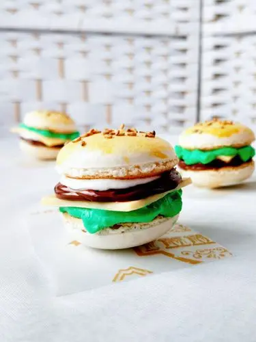 仿真汉堡马卡龙