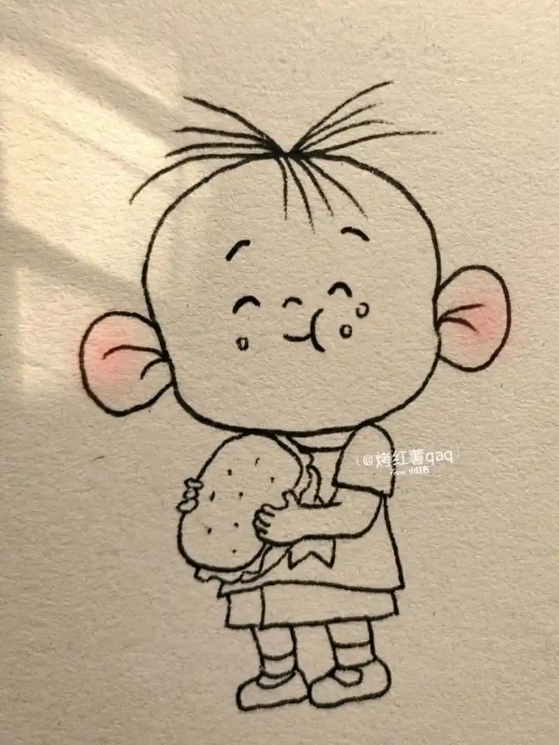 大耳朵图图简笔画教程~ #简笔画教程# #简笔画# #画个简笔画# #手绘