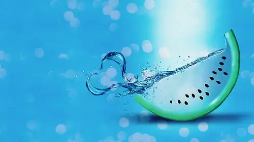 西瓜冰凉桌面壁纸【可爱唯美的电脑桌面壁纸_适合女生使用】