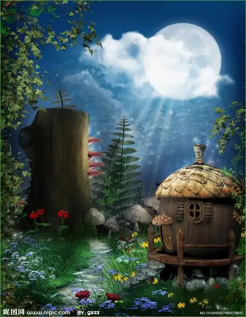 求童话风格小木屋建筑的图片,跪求