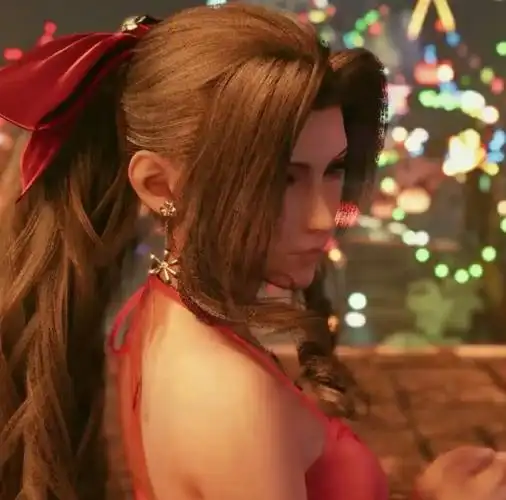 最终幻想7重制版爱丽丝美艳红色礼服壁纸