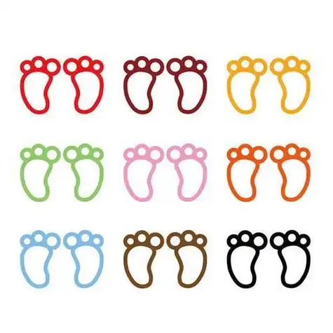 小脚丫卡通简笔画可爱