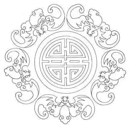 手绘-传统纹样线稿资料,适合零基础临摹学习