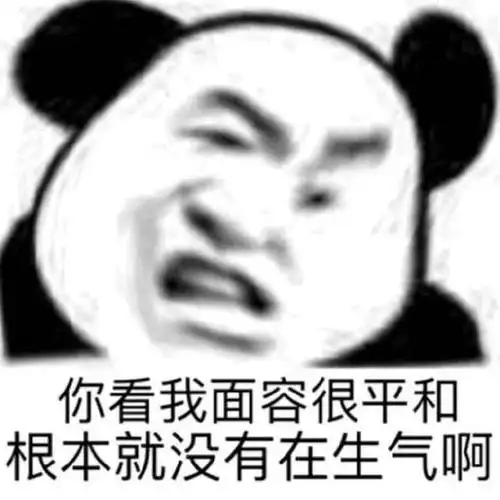 一个面目狰狞的熊猫头
