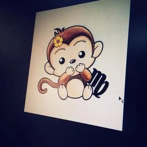 处女座的小猴子~_纹身吧社区 - 纹身大咖