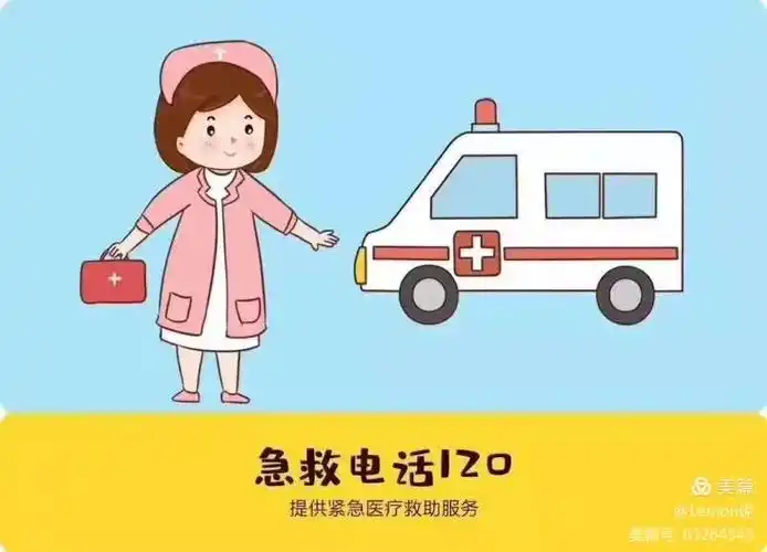 救护车的电话,如果遇到病人或是受伤的时候一定要拨打120急救电话