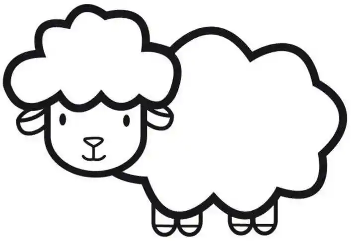 最简单画羊的简笔画儿童画羊简笔画