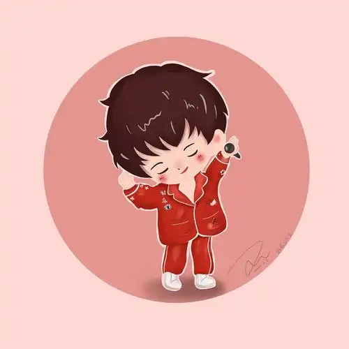 华晨宇q版手绘头像