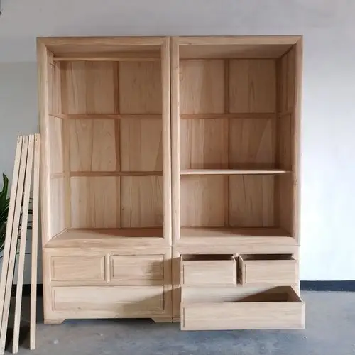 北方老榆木祥云新中式衣柜全实木简约卧室衣橱仿古家具箱柜储物柜