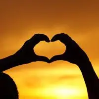 我对你的爱是真心的温馨的爱心手势高清头像图片