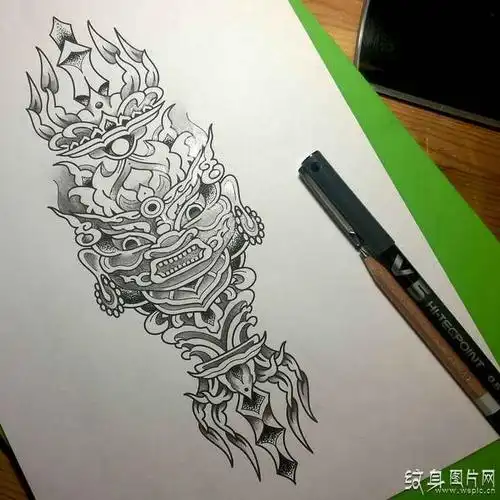 金刚杵纹身手稿欣赏