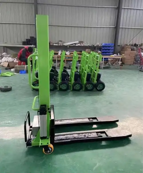 500公斤1吨随车叉小型电动手推随车叉车能上车自动爬车车载搬运叉