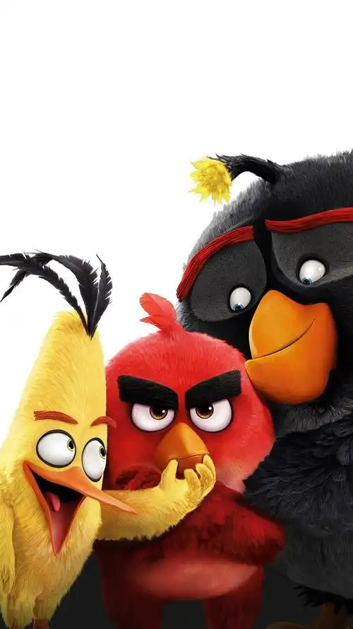 愤怒的小鸟大电影海报手机壁纸愤怒的小鸟3d动画卡通形象动画电影