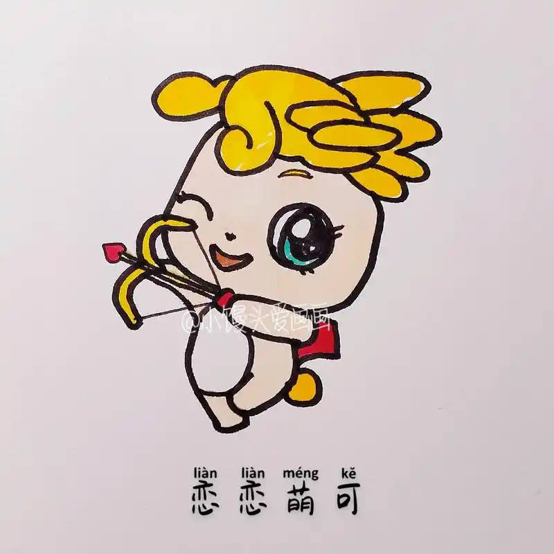 萌可精灵简笔画.#图文伙伴计划 派对萌可,恋恋萌可,冰冰萌可 - 抖音