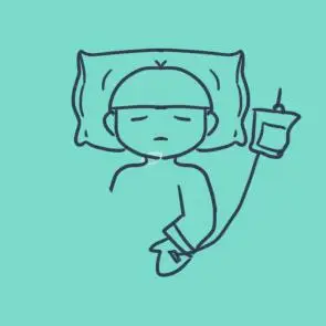 生病打吊针简笔画要怎么画