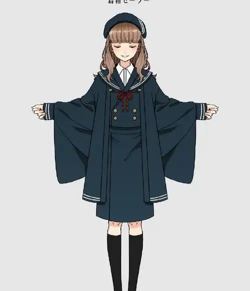 二次元绘画线稿素材:可爱洛丽塔和学园风服饰【二次元服装素材】