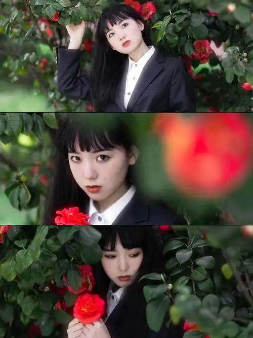 拍照姿势  #山茶花 #小松菜奈  #小松菜奈仿妆  #溺水小刀  #山茶花