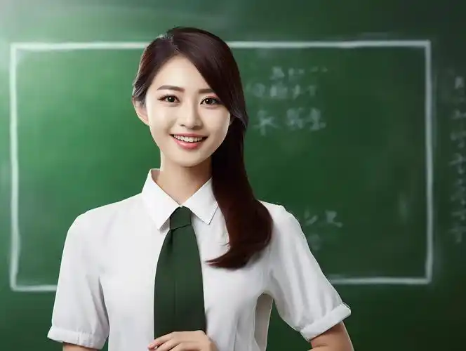 校园老师上课讲课图片手绘卡通教师老师人物元素学生在学校学习教师在