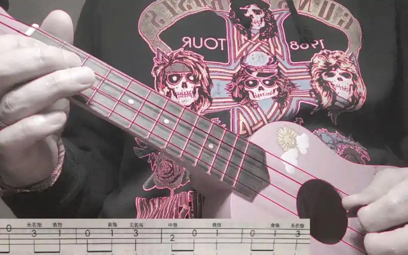 尤克里里 伦敦桥 指法1 附谱