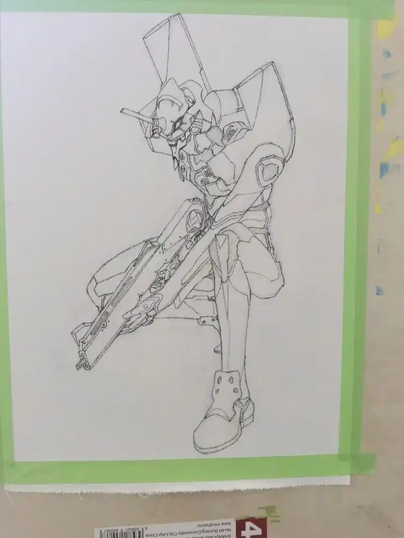 画画打卡 初号机 一直以来都想画一画初号机,昨天我开始尝试了然后就