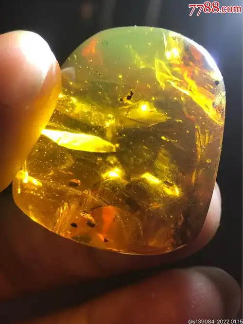 缅甸金珀原石一颗8克多琥珀蜜蜡原石包真