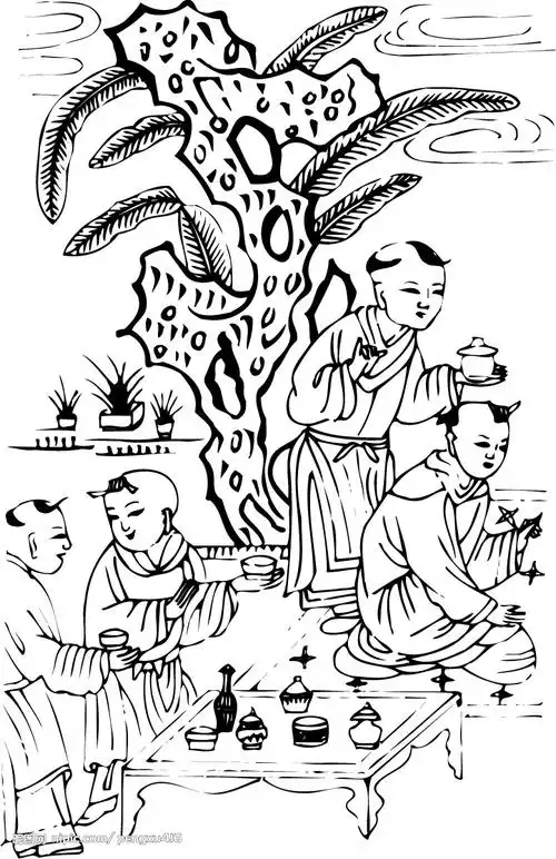 中国古代儿童(059)图片[矢量图,ai]