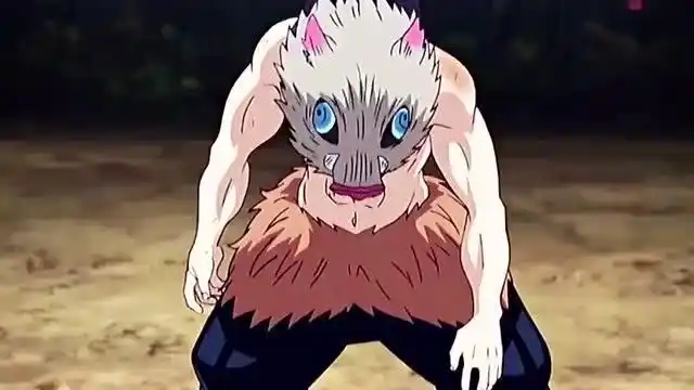 鬼灭之刃:原来在野猪头套下,有张如此帅气的脸庞