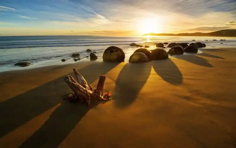 唯美意境,大海,沙滩,天空,阳光,唯美,电脑壁纸,壁纸沙滩美景