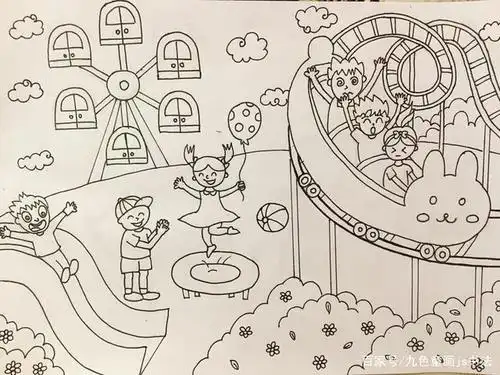 游乐园简笔画大全