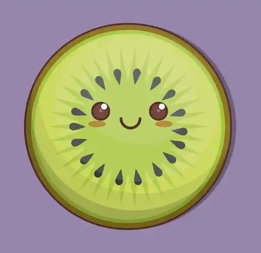 水果,猕猴桃,象征,上方,背景,彩色,设计,矢量,插画